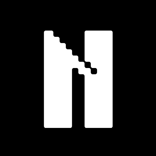 N Written in Press Start 2P Font